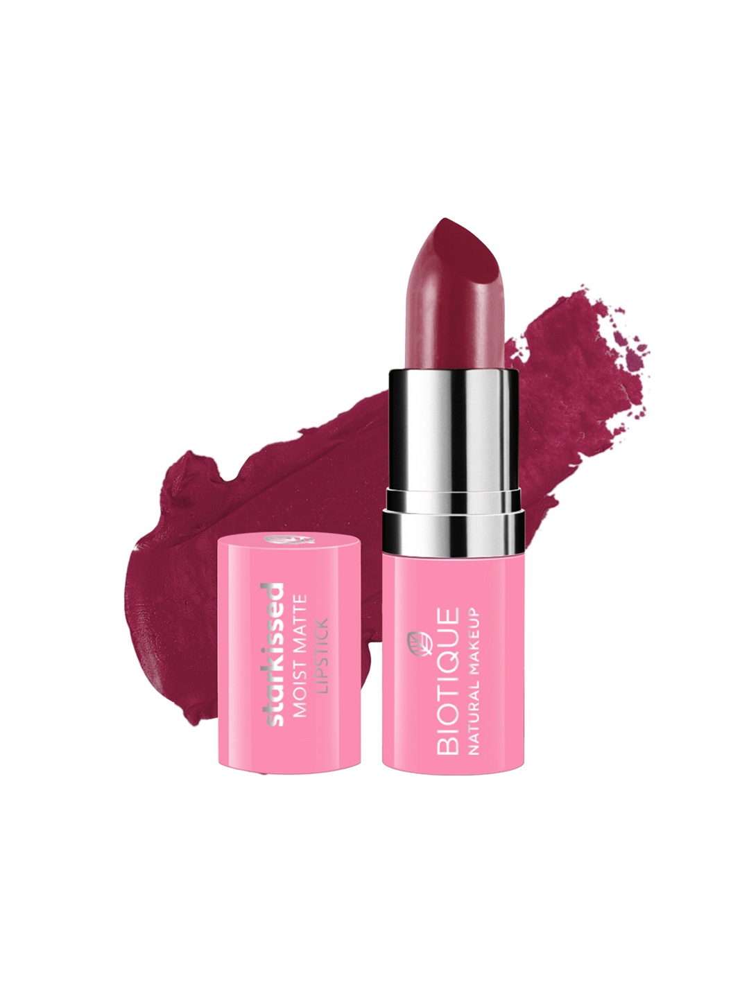 

BIOTIQUE NATURAL MAKEUP Starkissed Grape Vine Moist Matte Lipstick P309, Purple