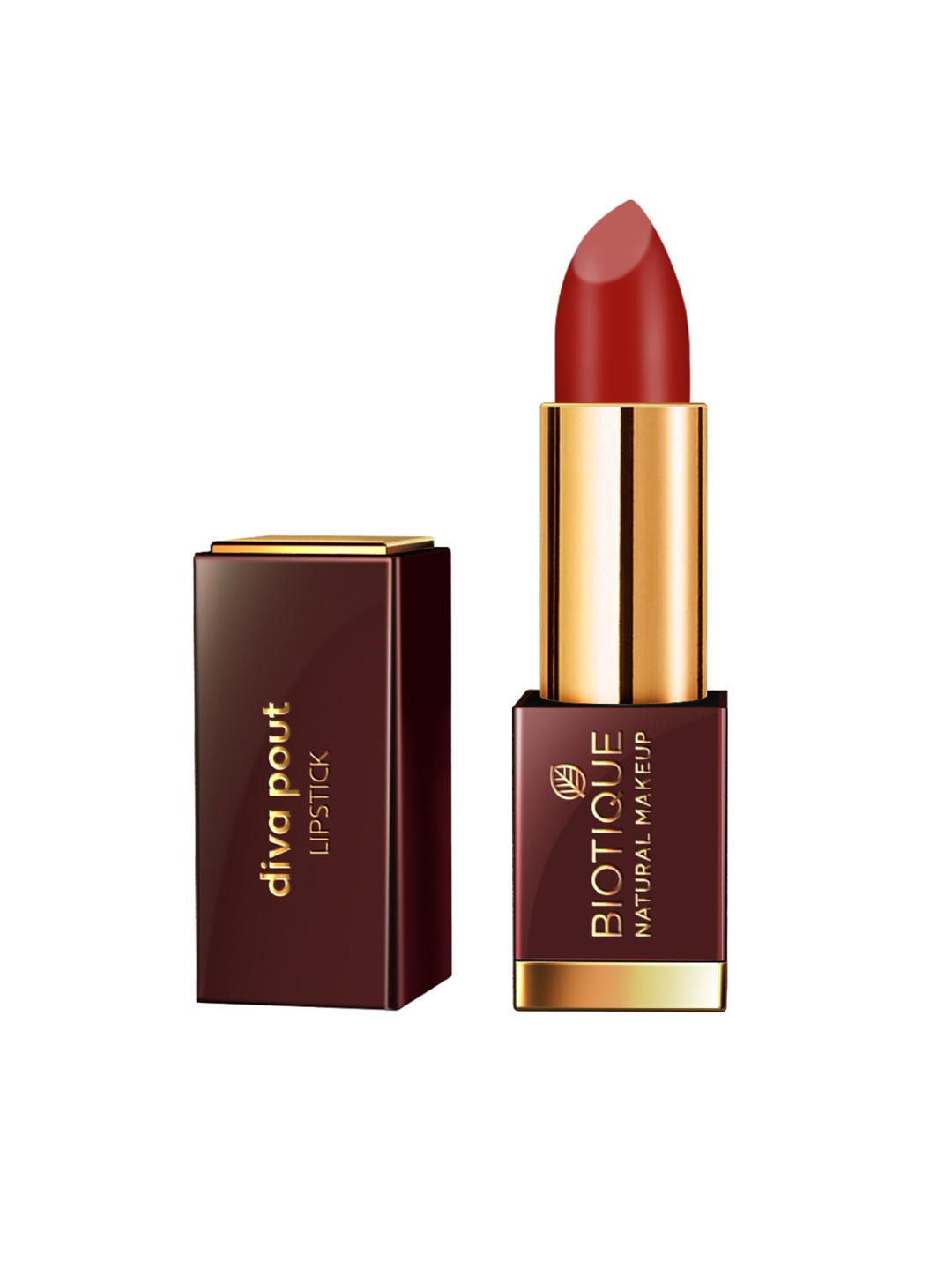 

BIOTIQUE NATURAL MAKEUP Diva Pout Scarlet Twist Lipstick R102, Red