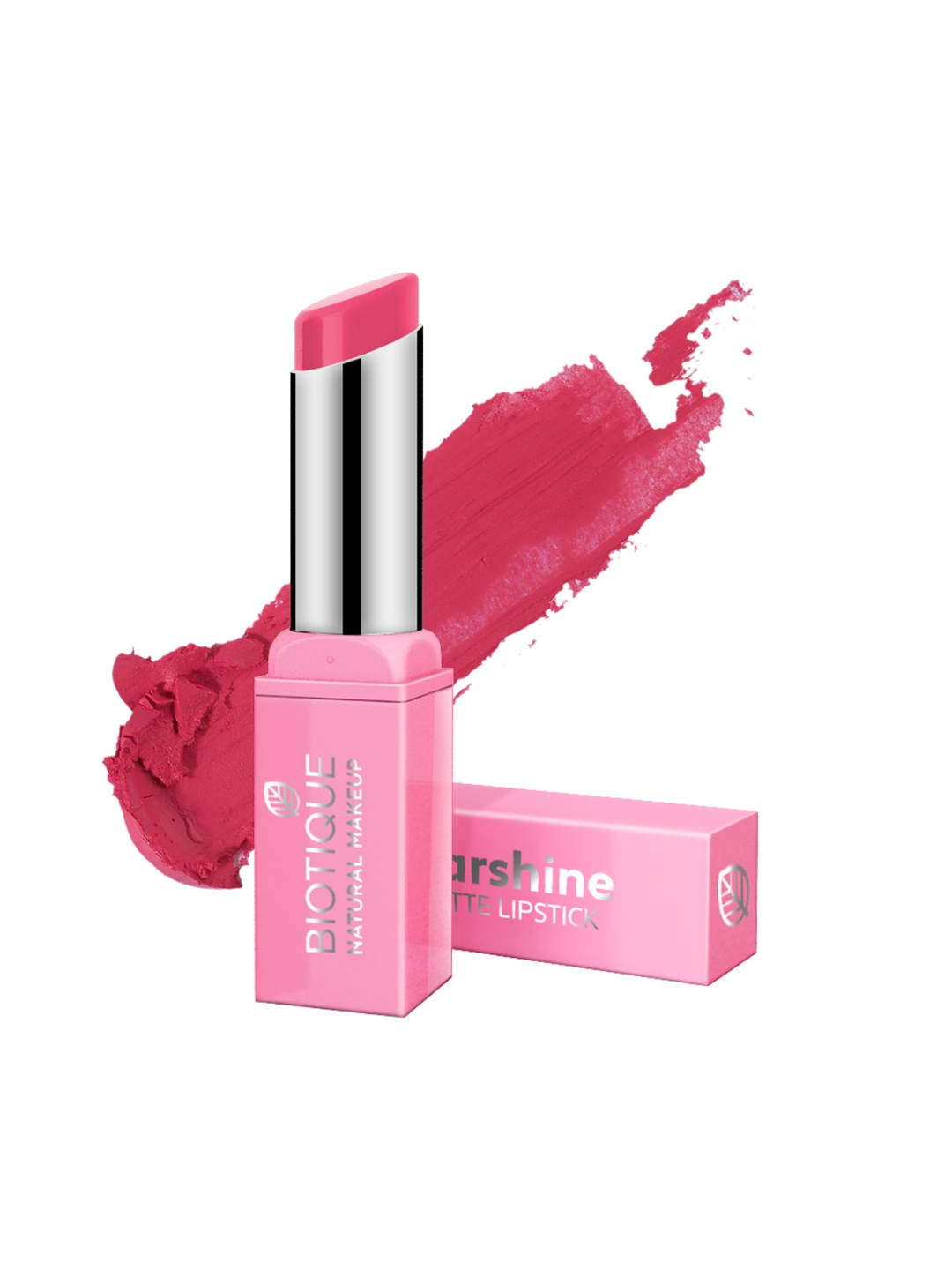 

BIOTIQUE NATURAL MAKEUP Starshine Moist Matte Lipstick - Miami Kiss P323 3.5 g, Pink