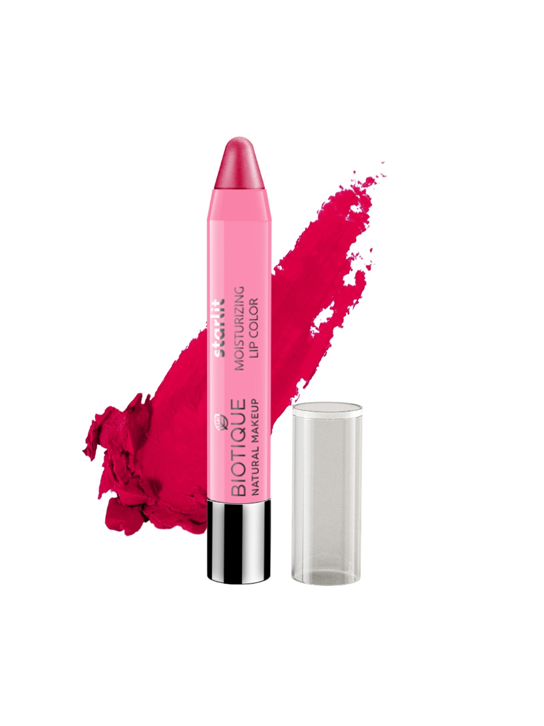 

BIOTIQUE NATURAL MAKEUP Starlit Moisturising Lip Color-P303 Rich Raspberry 3.5 g, Fuchsia