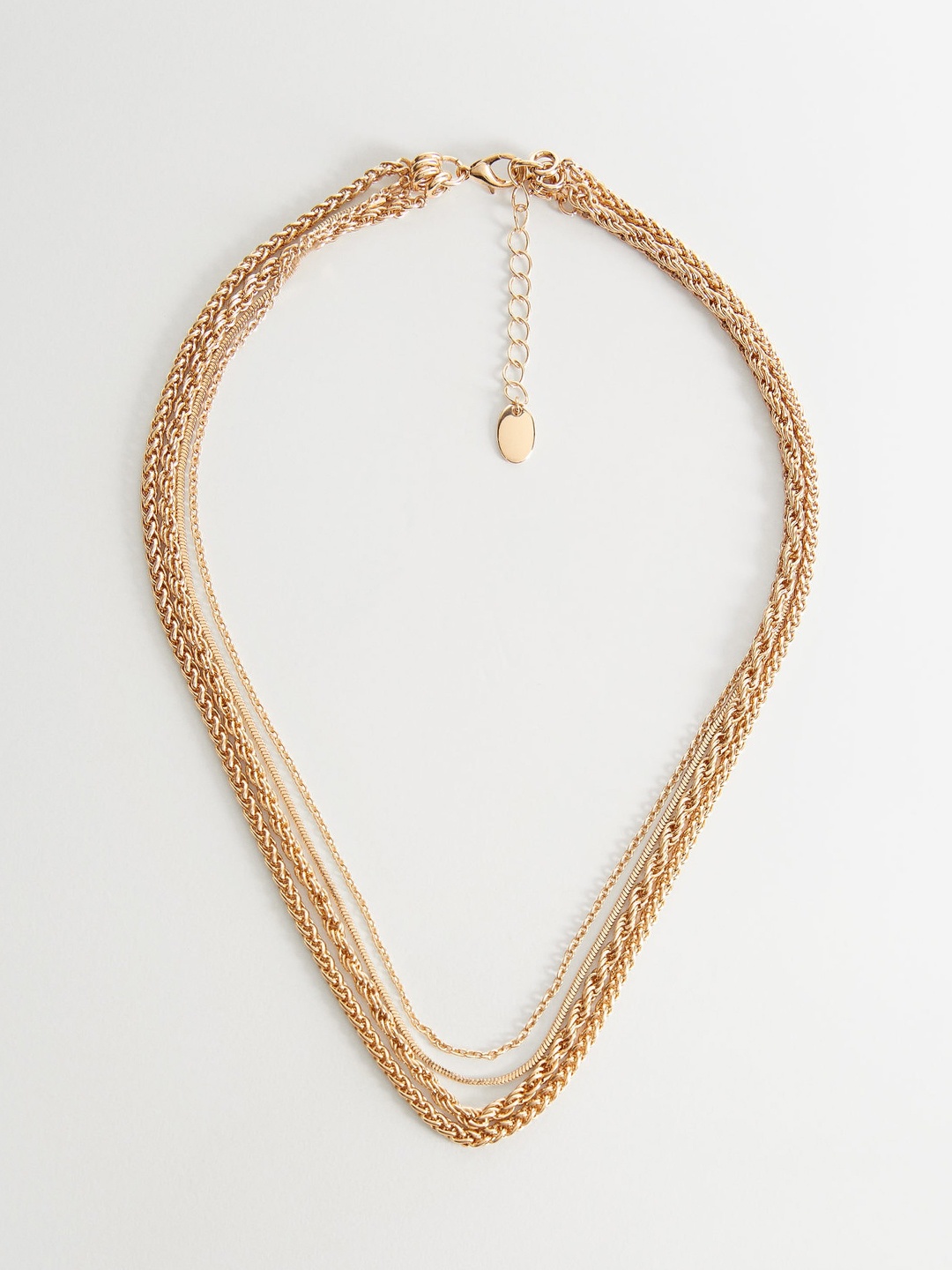 

MANGO Women Gold-Toned Multistranded Layered Necklace