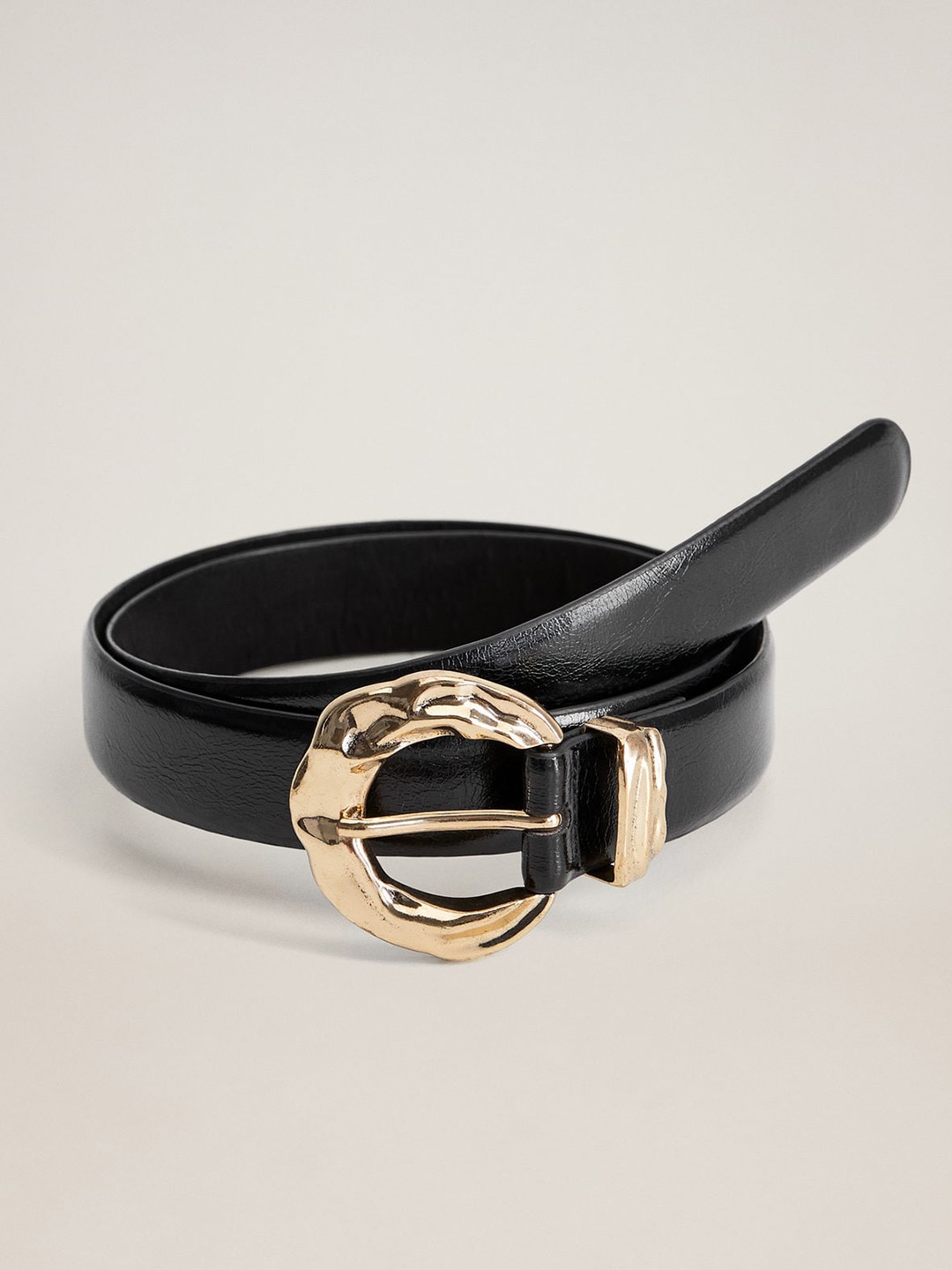 

MANGO Women Black Solid Belt