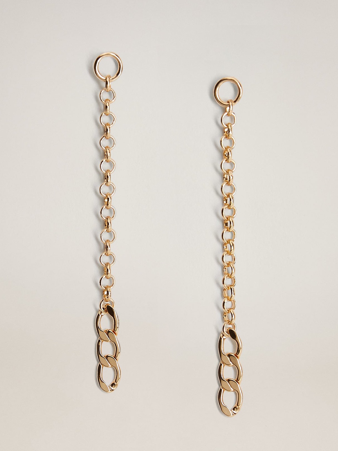 

MANGO Gold-Toned Contemporary Drop Earrings