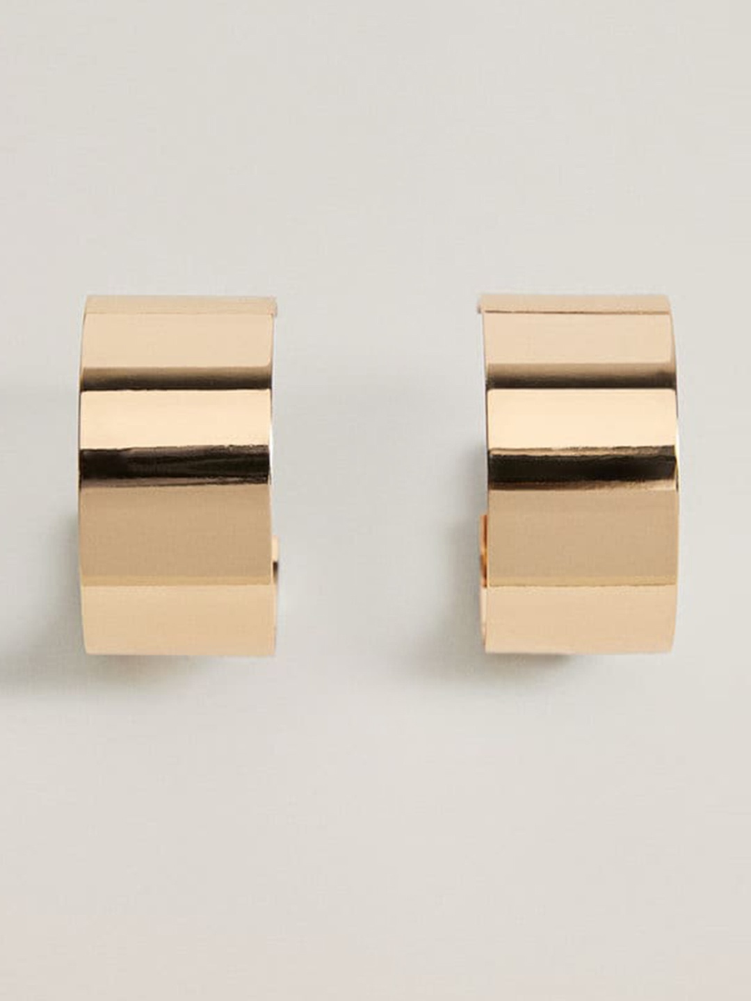 

MANGO Gold-Toned Circular Half Hoop Earrings
