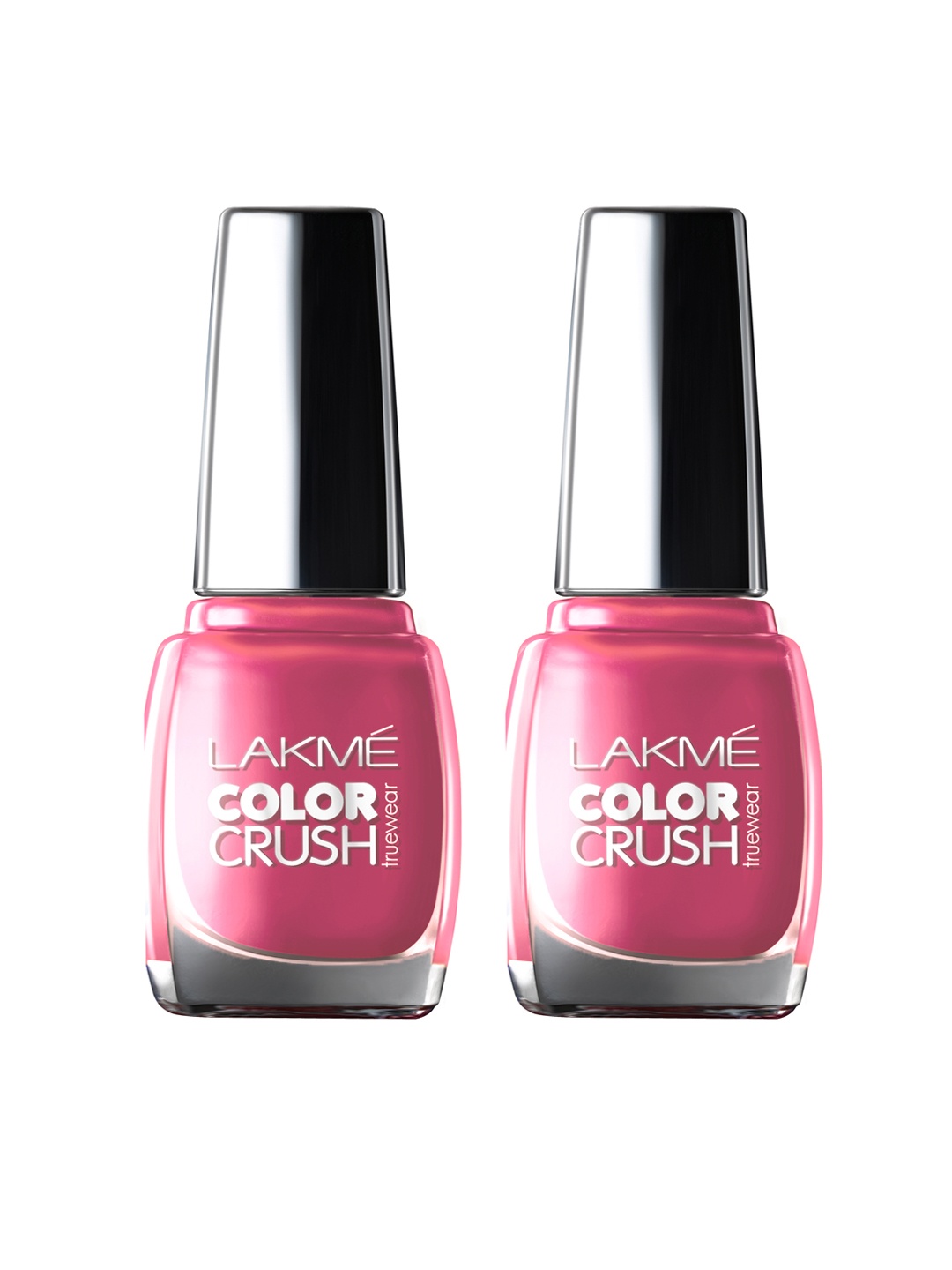 

Lakme Set of 2 Truewear Color Crush 18 Nail Polishes, Pink
