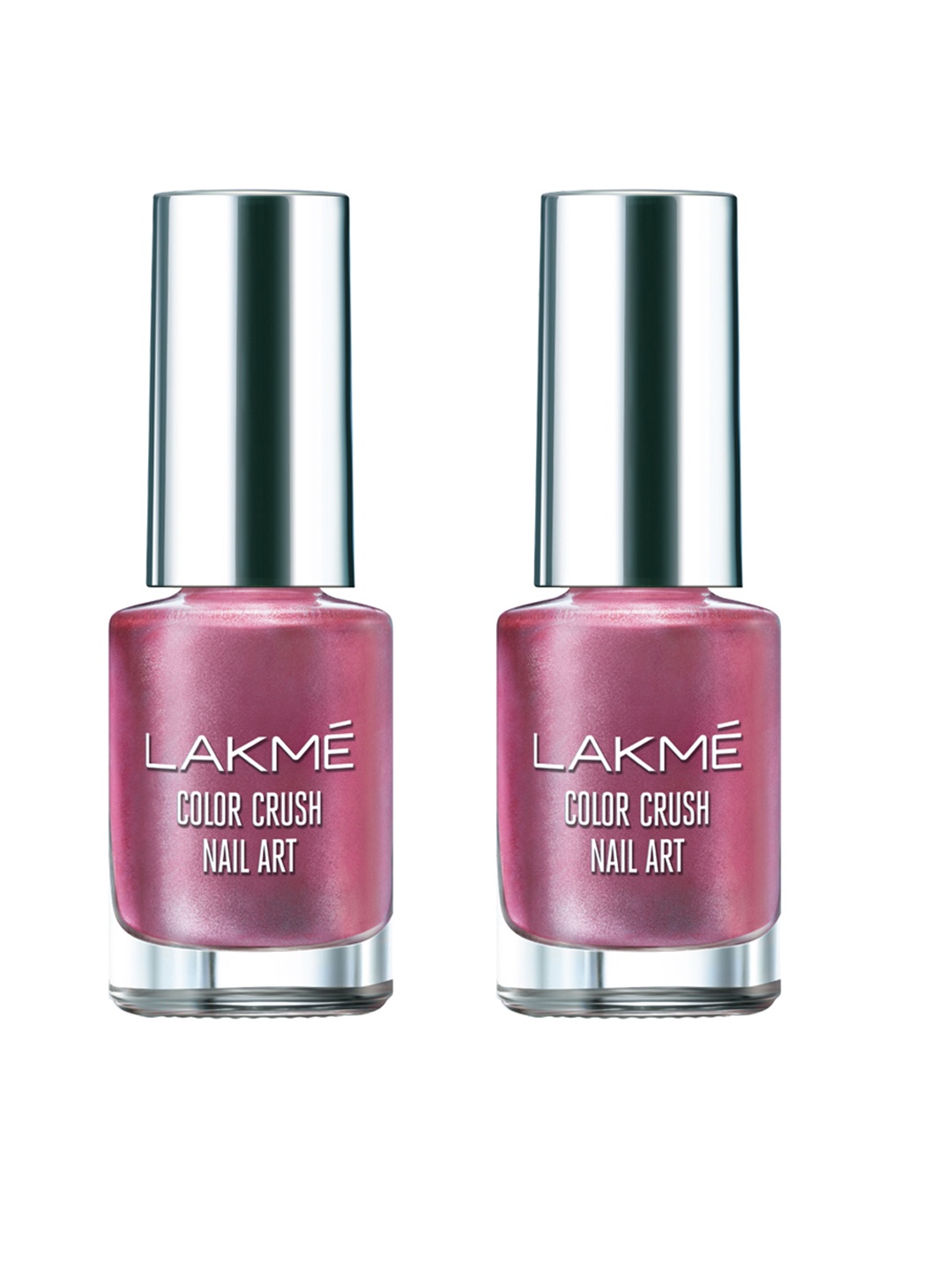 

Lakme Set of 2 Color Crush C2 Nailart (6 ml each), Pink