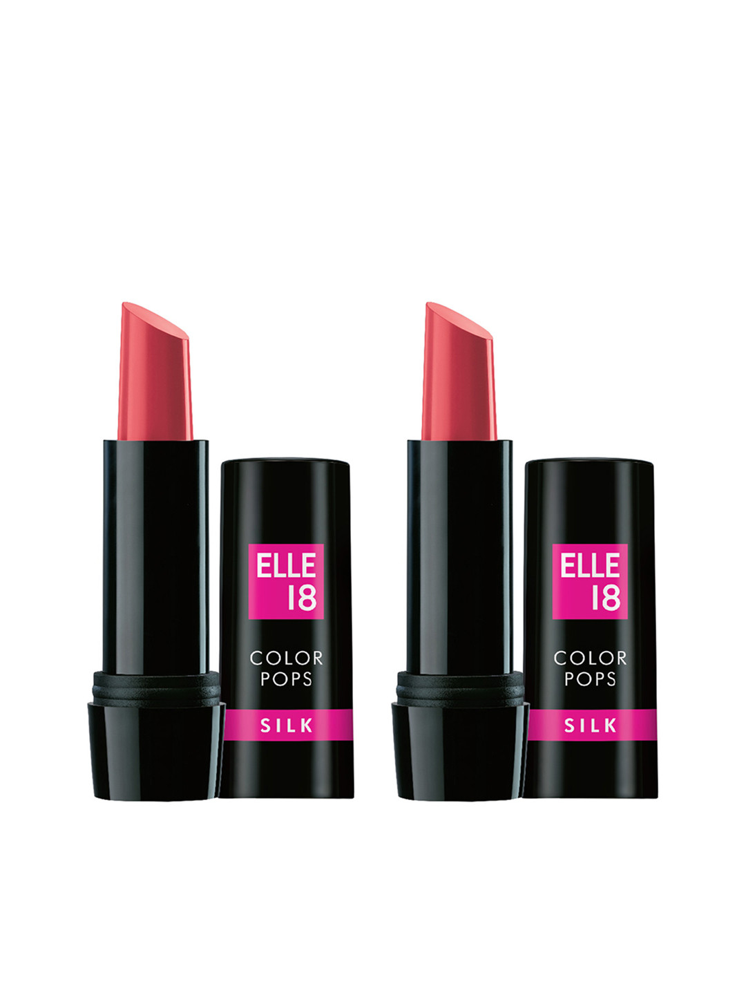 

ELLE 18 Set Of 2 W51 Color Pops Silk Lipstick, Red