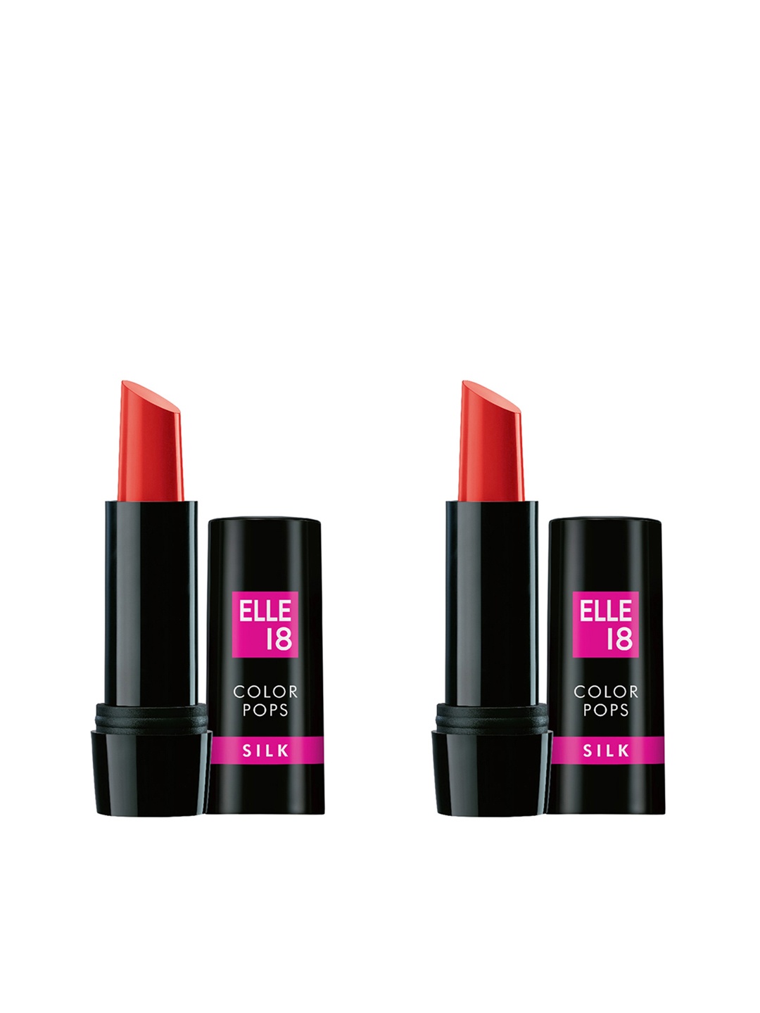 

Elle 18 Set Of 2 C11 Color Pops Silk Lipsticks, Red