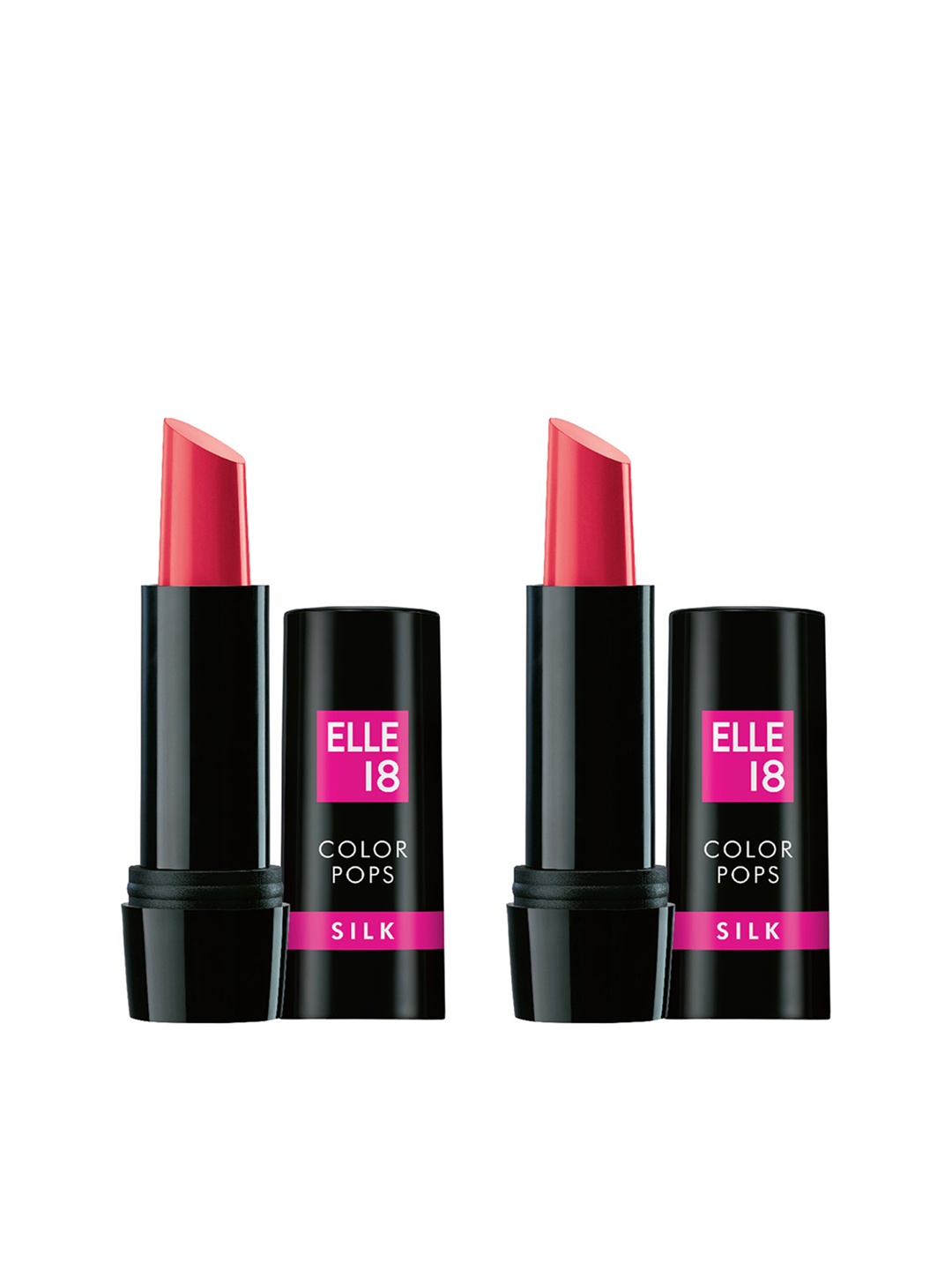 

ELLE 18 Set Of 2 P24 Color Pops Silk Lipstick 4.2 g, Red