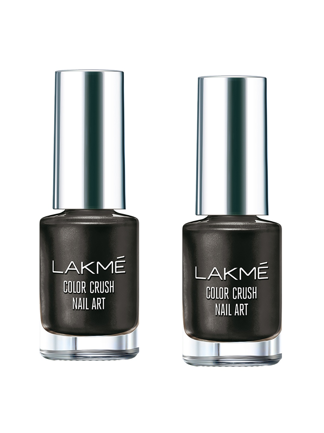 

Lakme Set Of 2 M7 Black Color Crush Nail Art Nail Polish