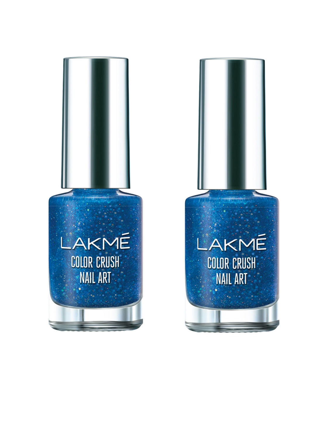 

Lakme Set Of 2 S8 Color Crush Nailart Nail Polish, Blue