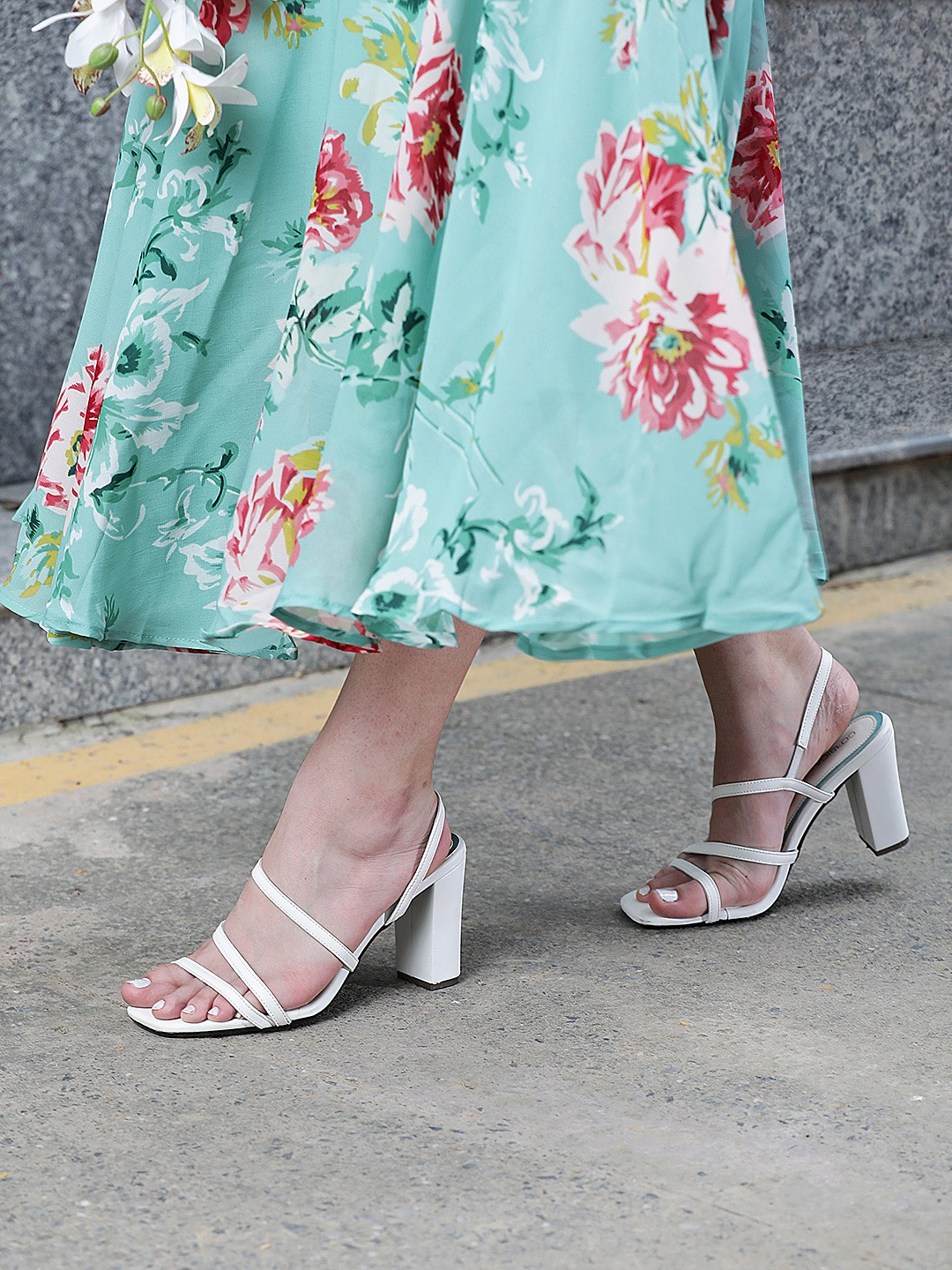 

CORSICA Women White Solid Heels