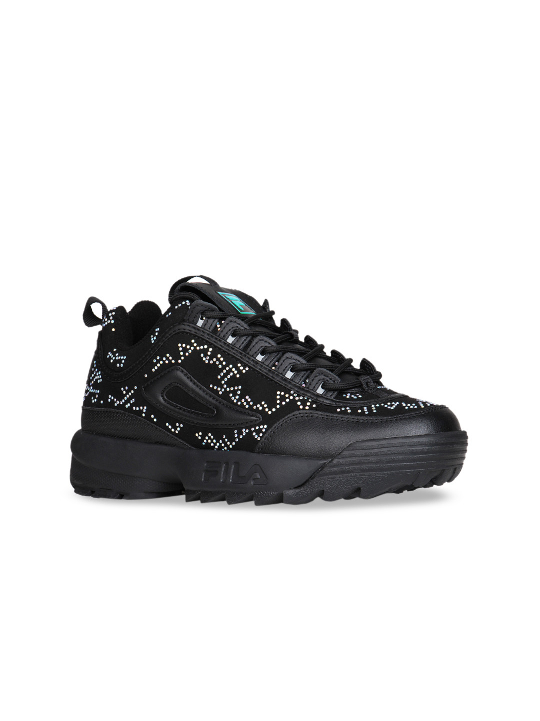 

FILA Women Black & Printed Sneakers