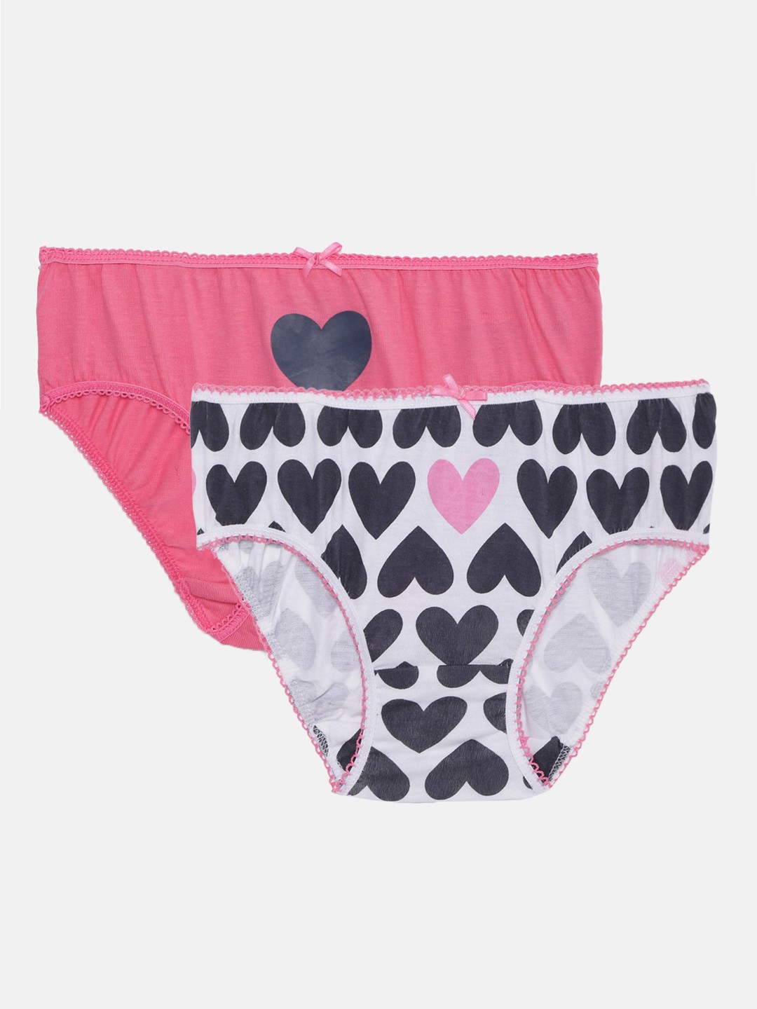 

mothercare Girls Pack of 2 Printed Briefs 410151346002, Pink