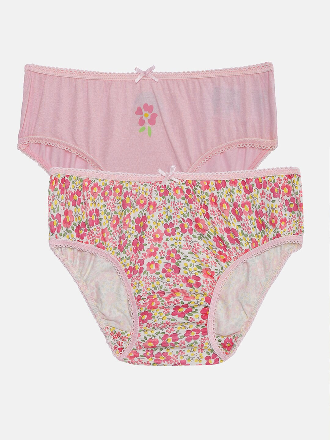 

mothercare Girls Pack of 2 Printed Briefs 410151212001, Pink
