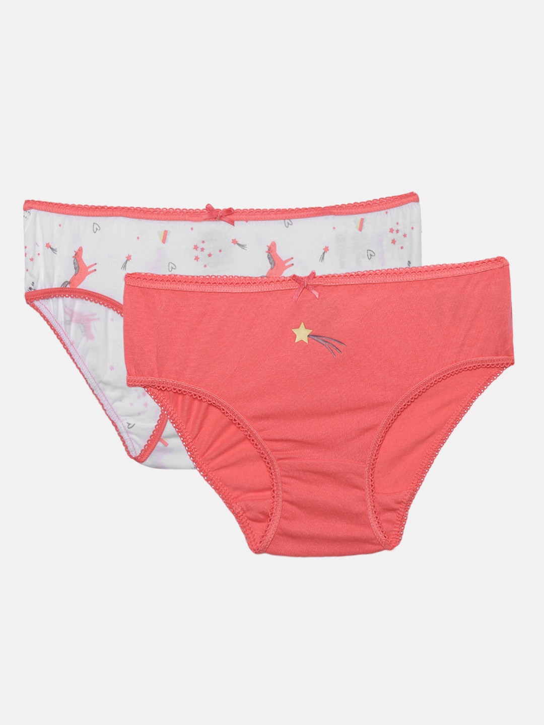 

mothercare Girls Pack of 2 Briefs 410151209001, Red