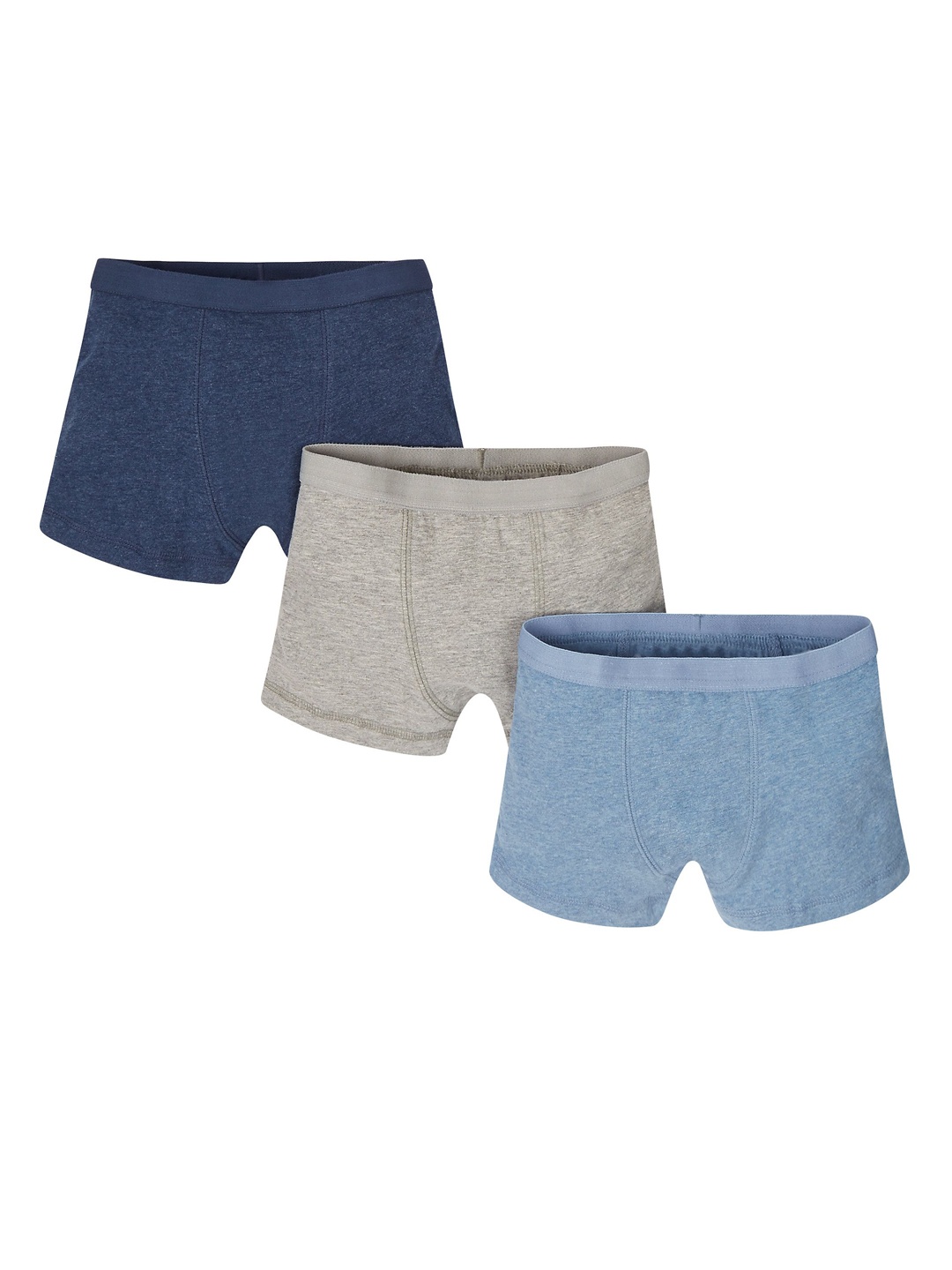 

mothercare Boys Pack Of 3 Solid Basic Briefs, Blue