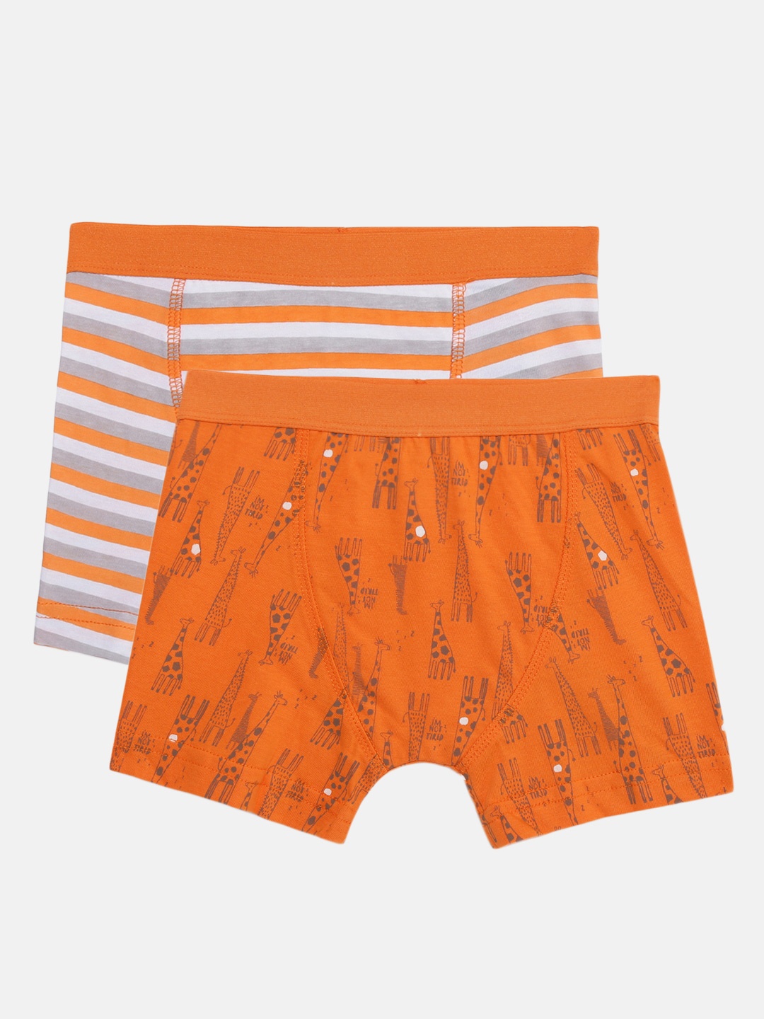 

mothercare Boys Pack of 2 Printed Trunks 410151206001, Orange