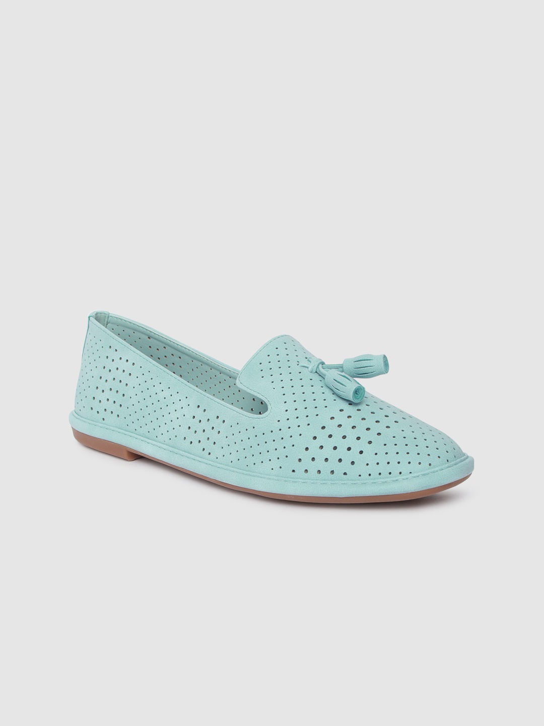 

Mast & Harbour Women Blue Solid Ballerinas