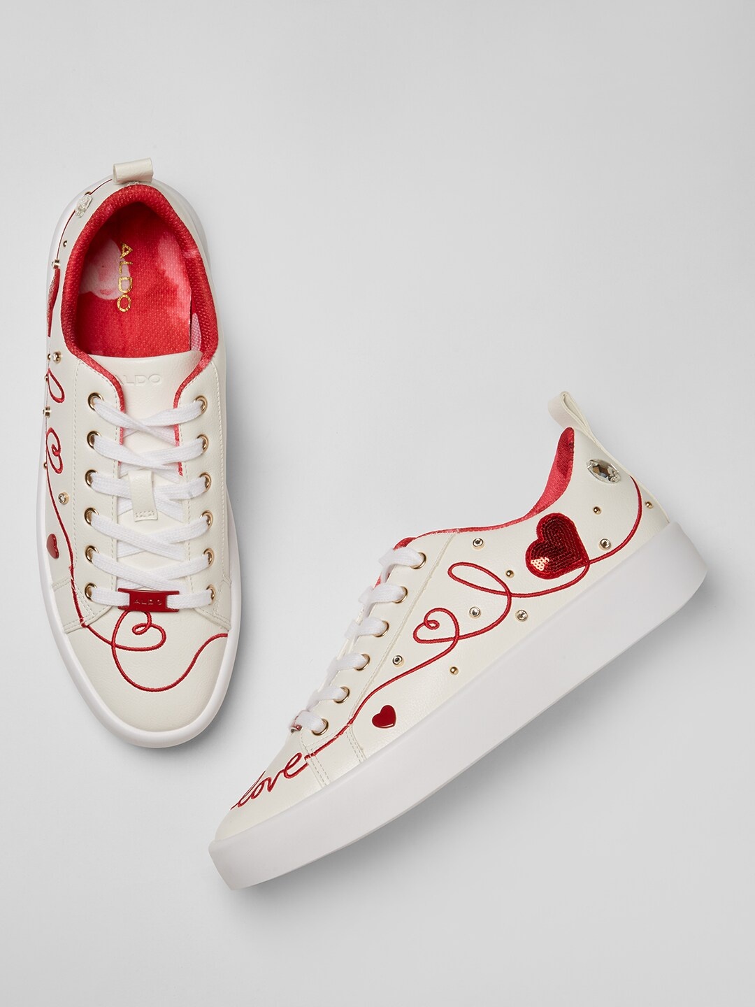 

ALDO Women White Sneakers