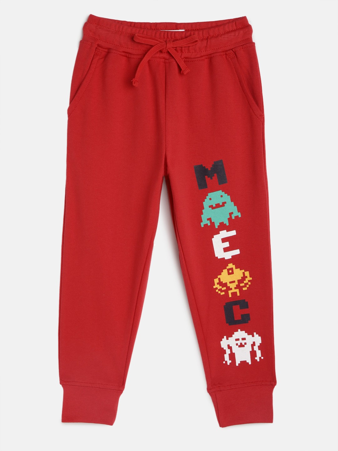 

Miss & Chief Boys Red Printed Joggers
