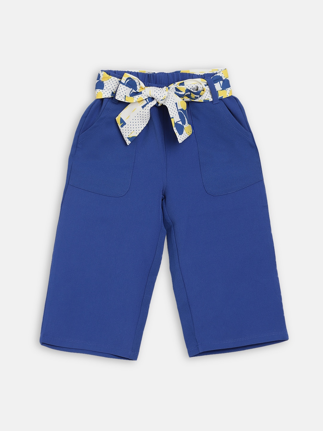 

ELLE Girls Blue Regular Fit Solid Regular Trousers