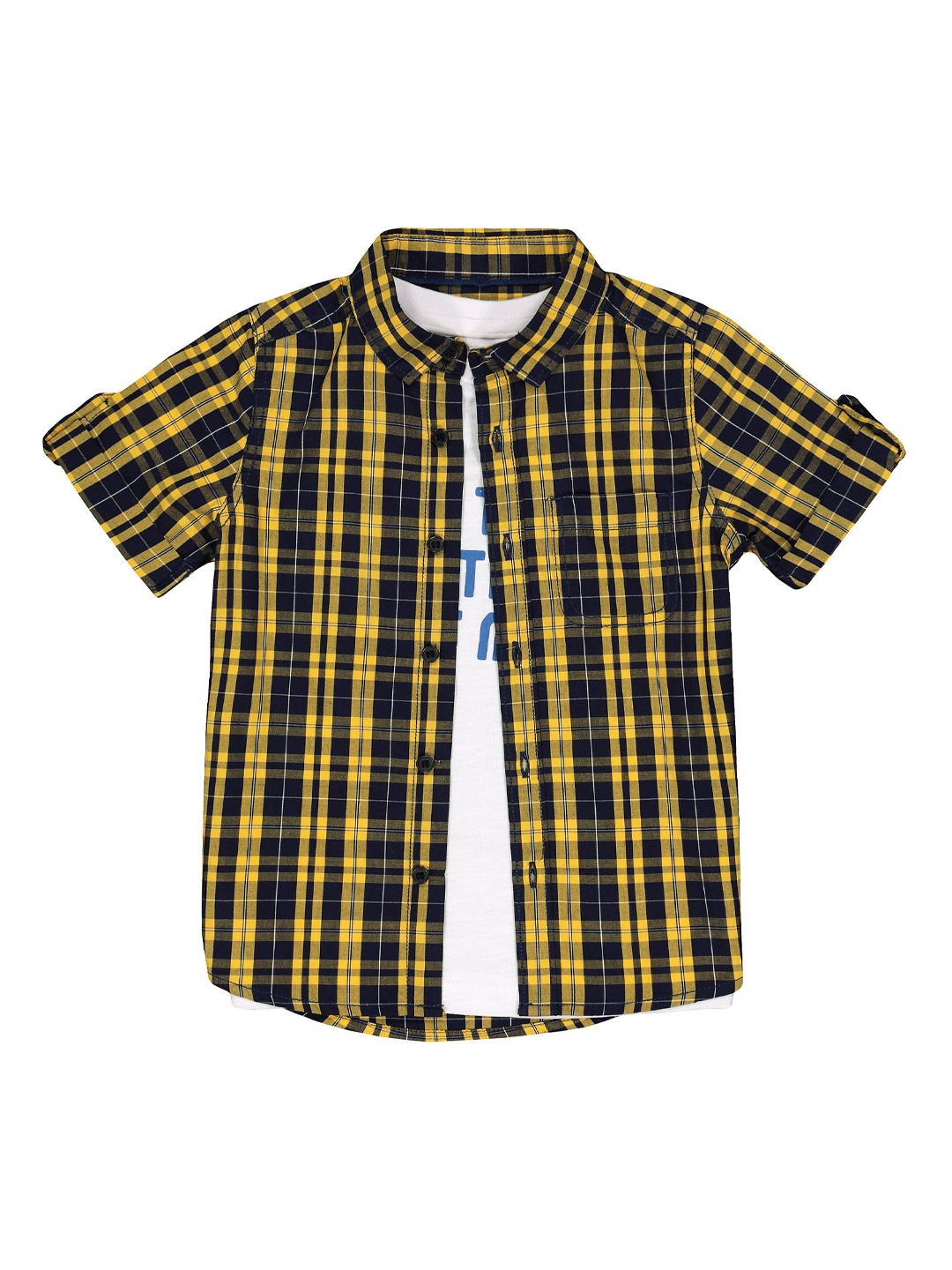 

mothercare Boys Set of Shirt & T-shirt, Multi