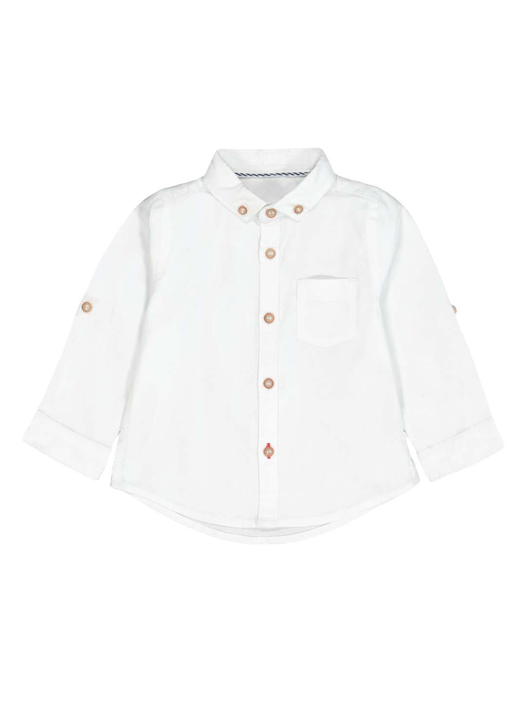 

mothercare Boys White Solid Regular Fit Casual Shirt