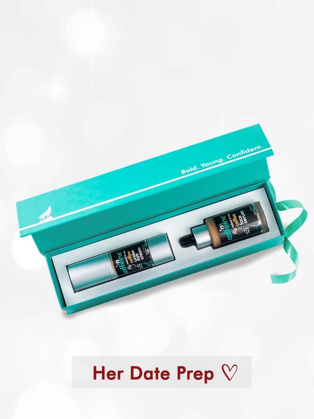 

MCaffeine Face Prep Gift Kit with Eye Cream and Serum, Green