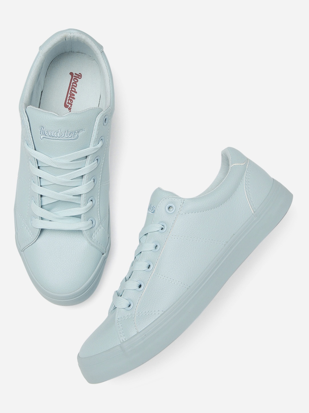 

Roadster Men Light Blue Solid Sneakers