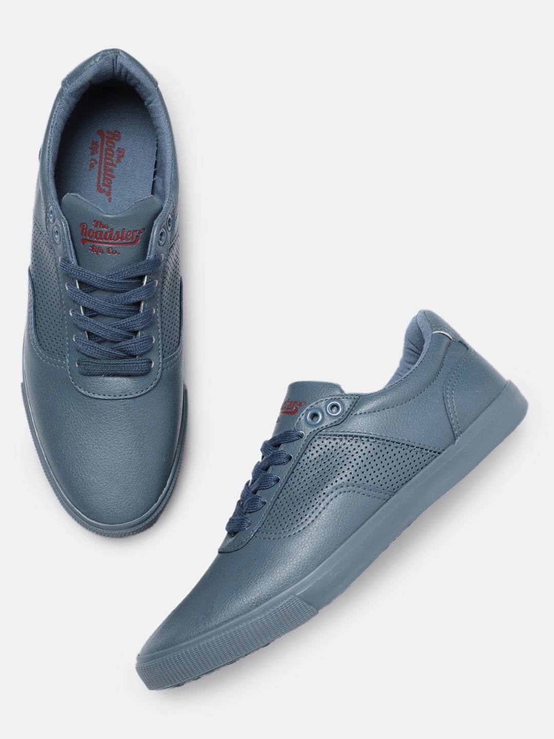 

Roadster Men Blue Solid Sneakers