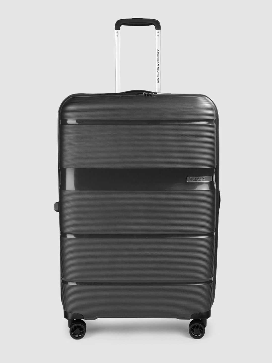 

AMERICAN TOURISTER Textured Linex Spinner Large Trolley Suitcase, Charcoal