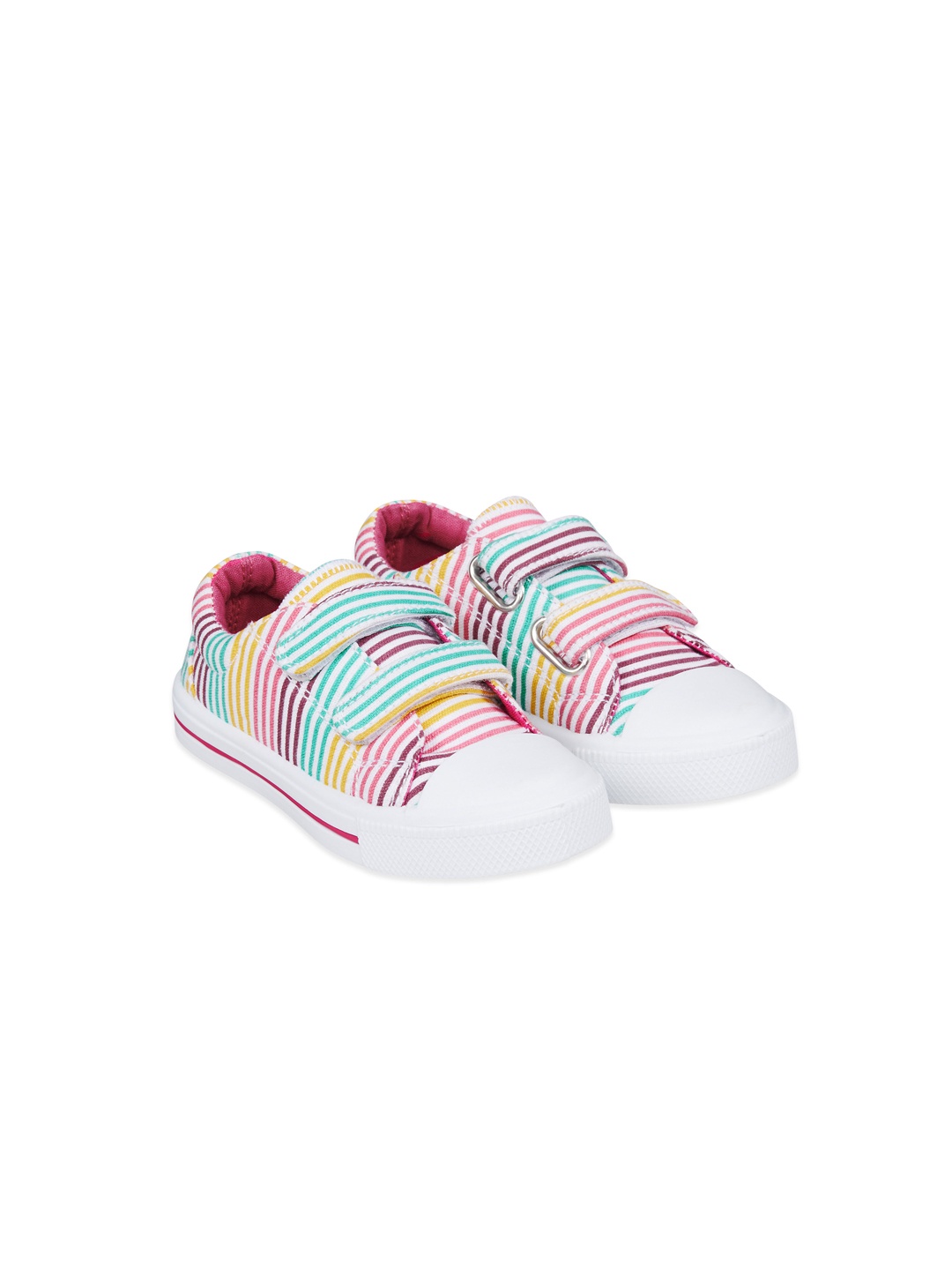 

mothercare Girls Multicoloured Striped Sneakers, Multi