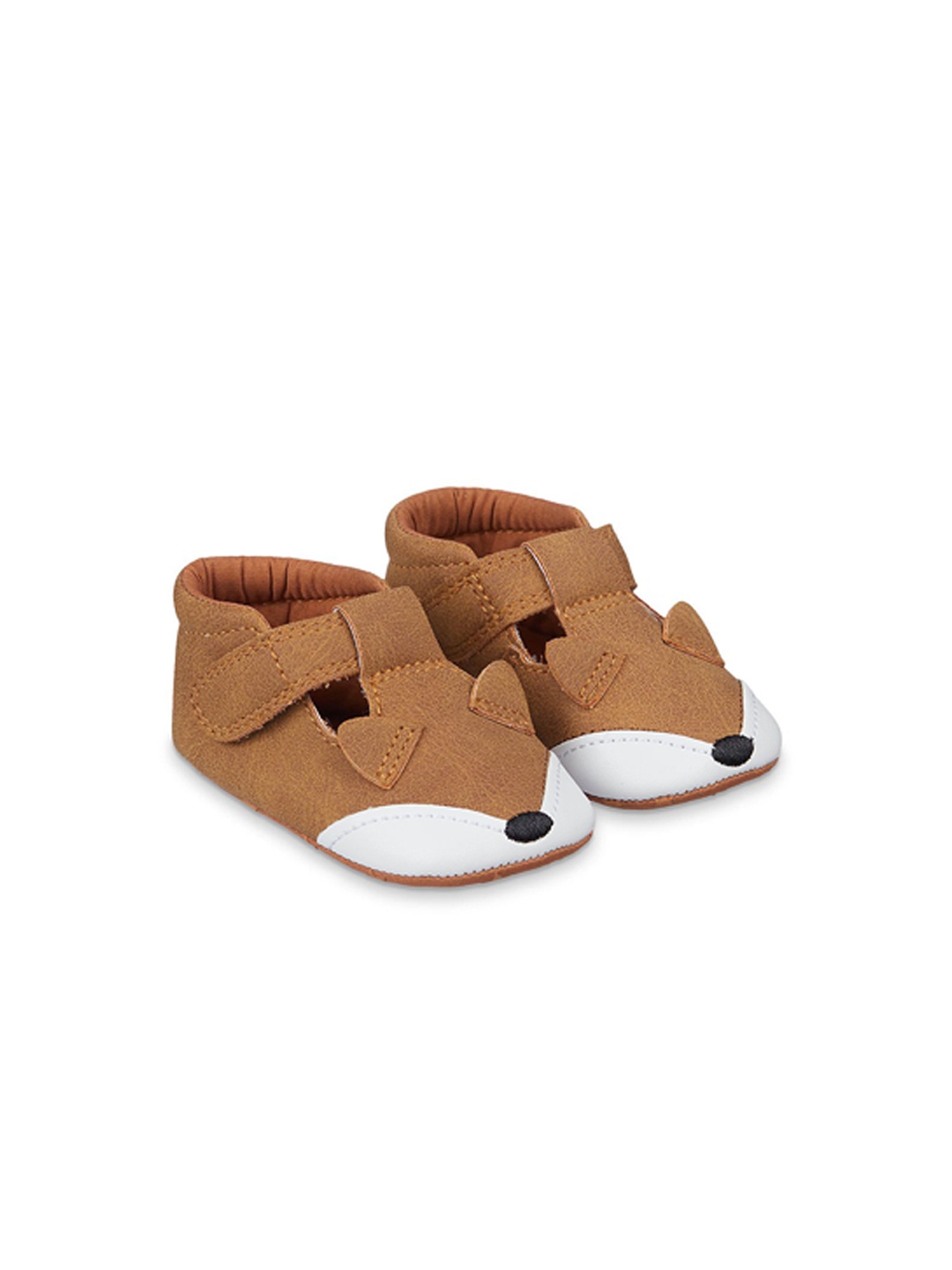

mothercare Infant Boys Brown & White Solid Booties