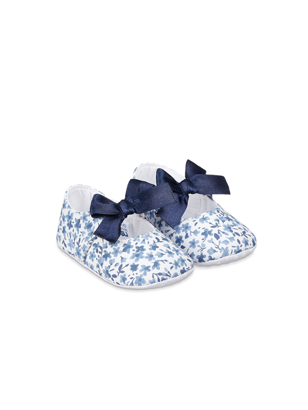 

mothercare Infant Girls Blue Floral Booties