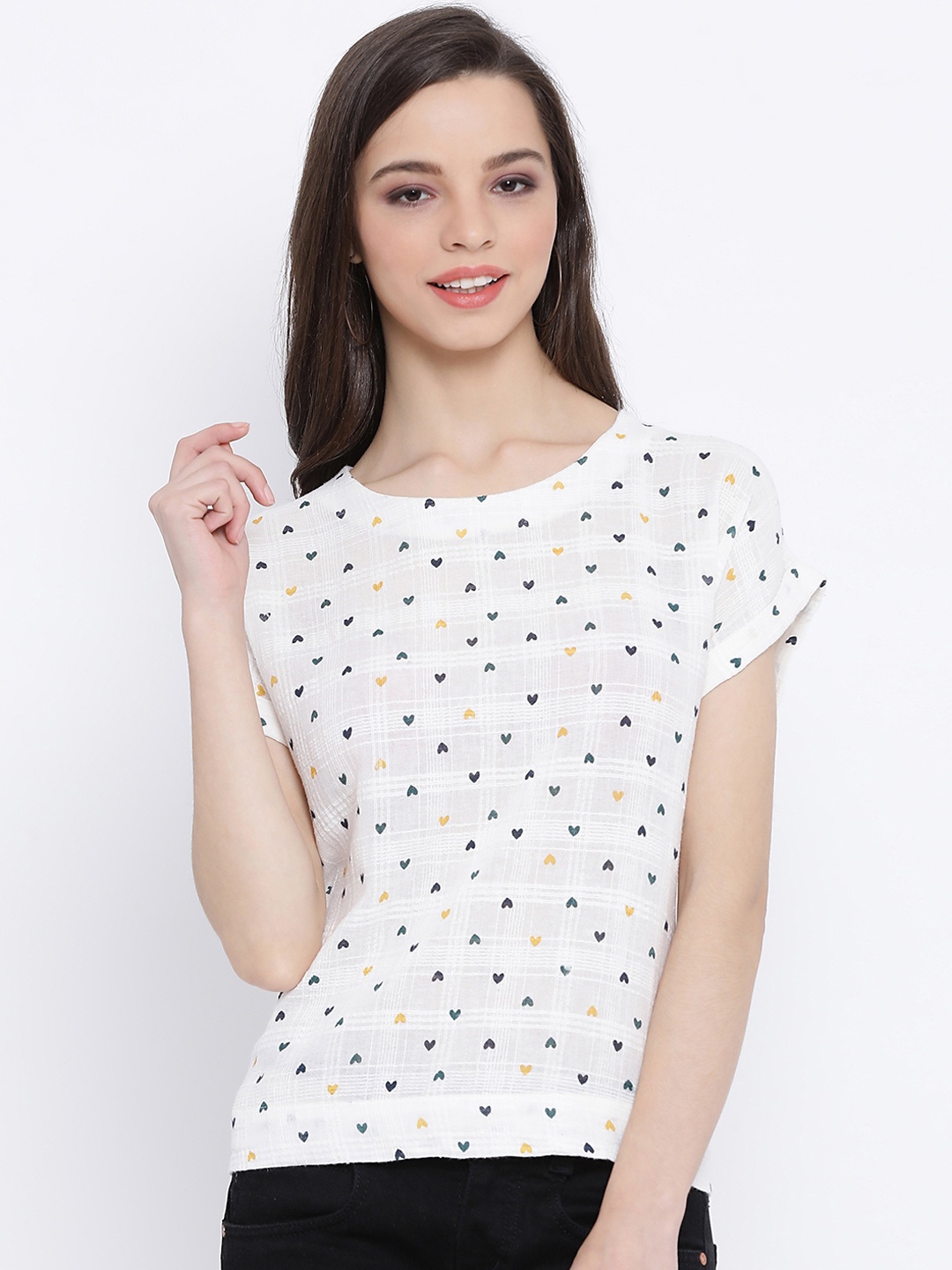 

Oxolloxo Women White Printed Top