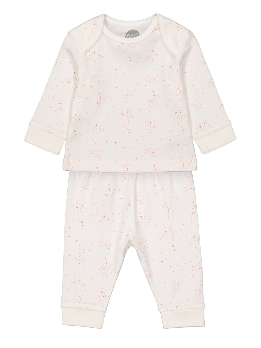 

mothercare Unisex Kids White Printed Night suit