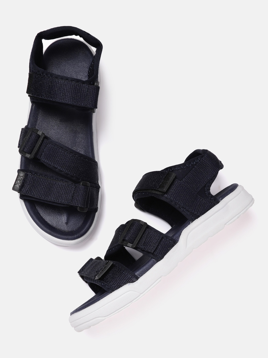 

HRX by Hrithik Roshan Men Navy Blue Hook & Loop Athleisure Sandal