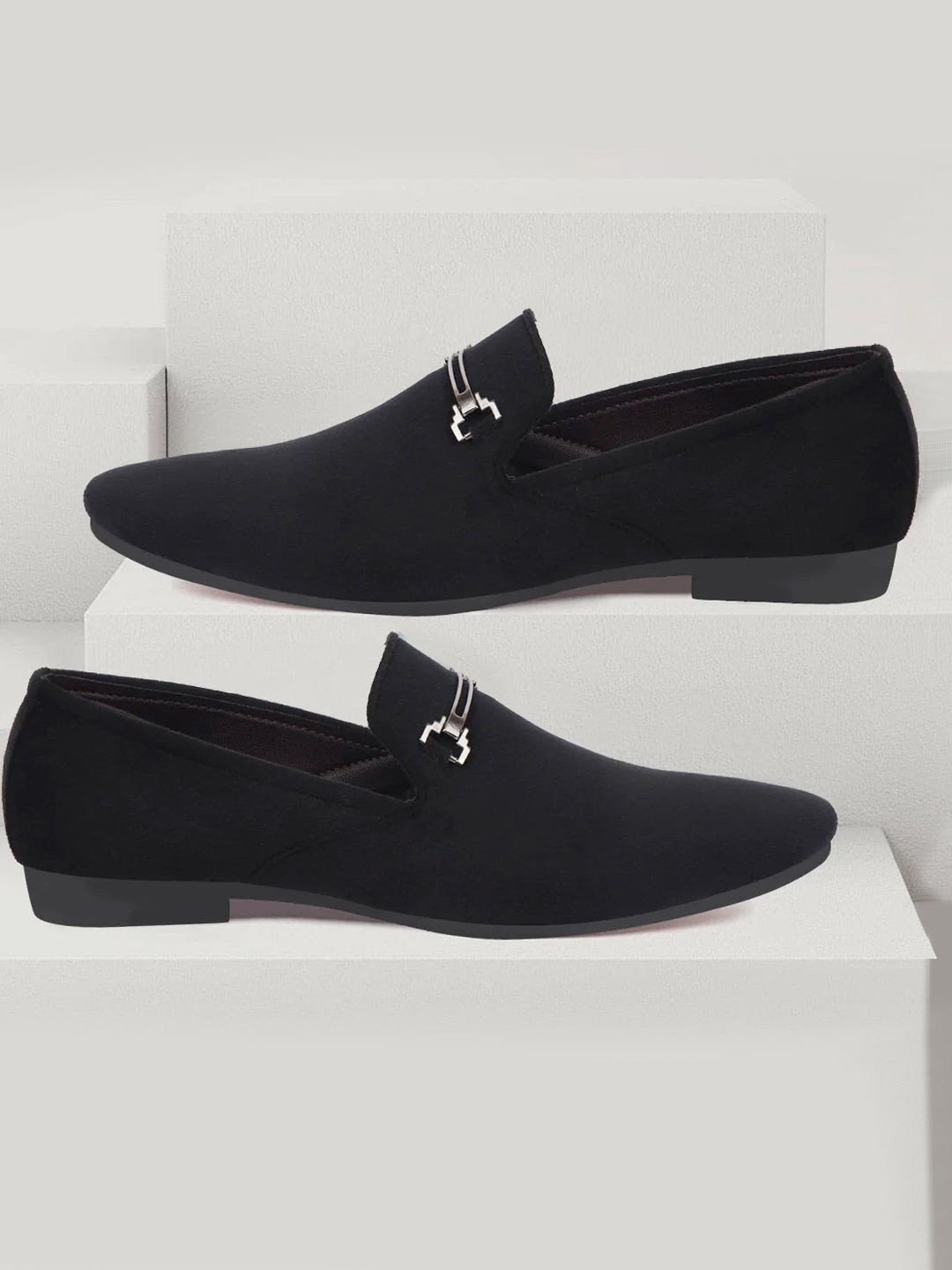 

FAUSTO Men Black Loafers