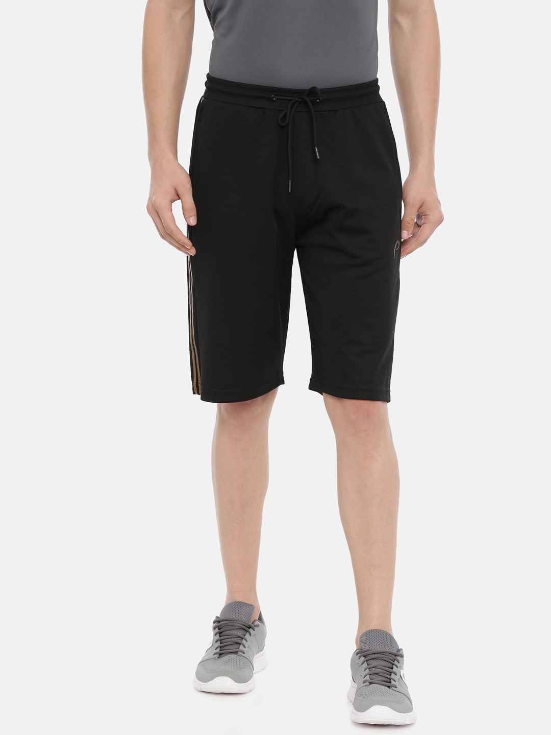 

Proline Active Men Black Solid Slim Fit Regular Shorts