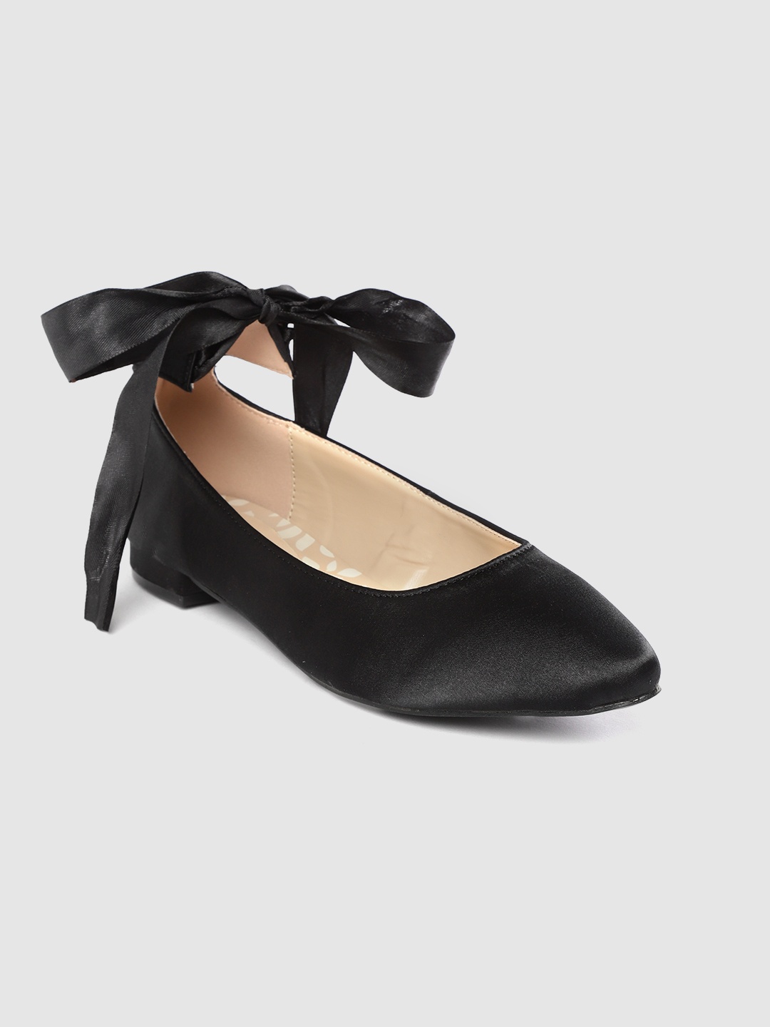 

Lavie Women Black Solid Ballerinas