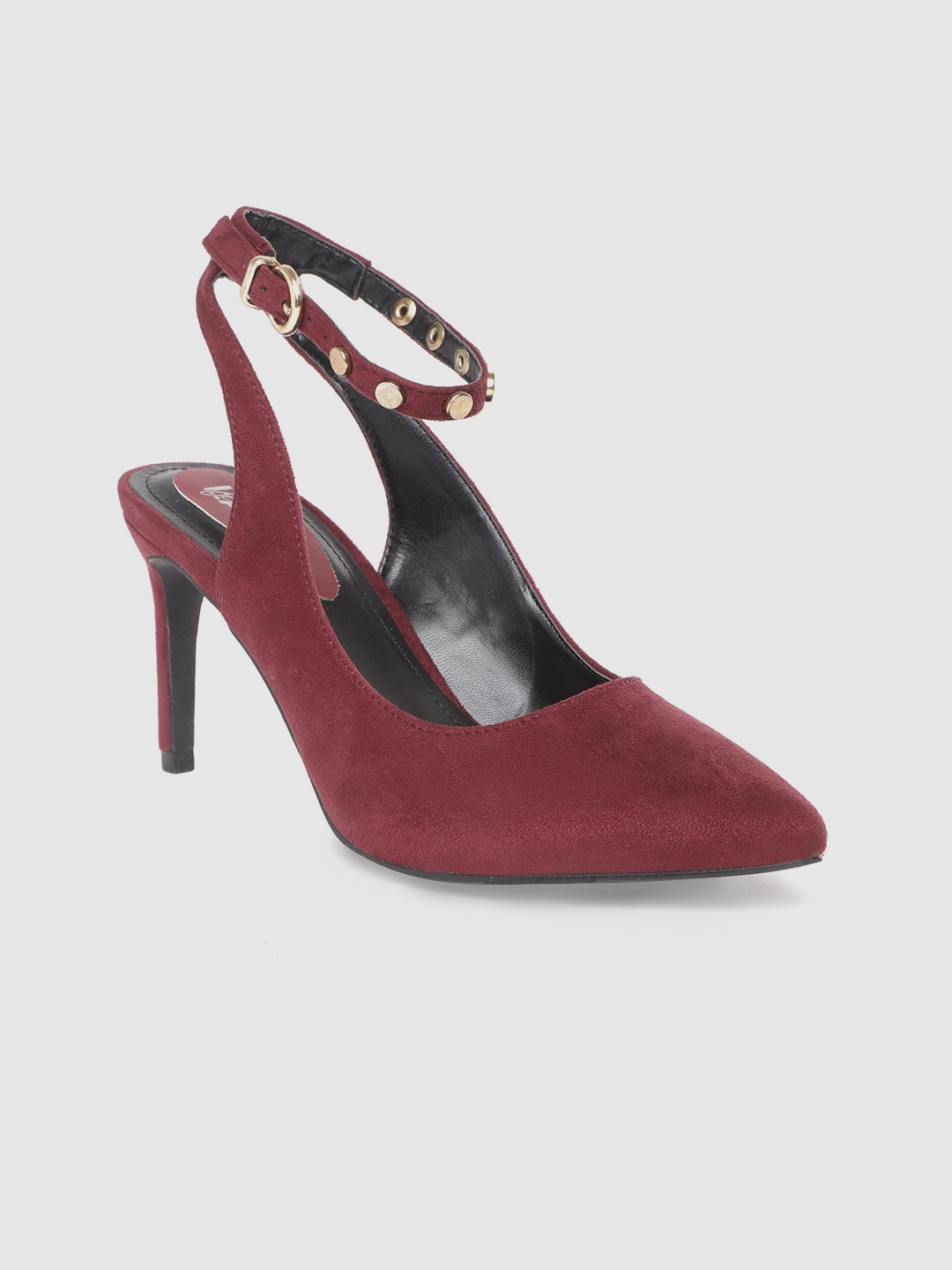 

Lavie Women Burgundy Solid Pumps
