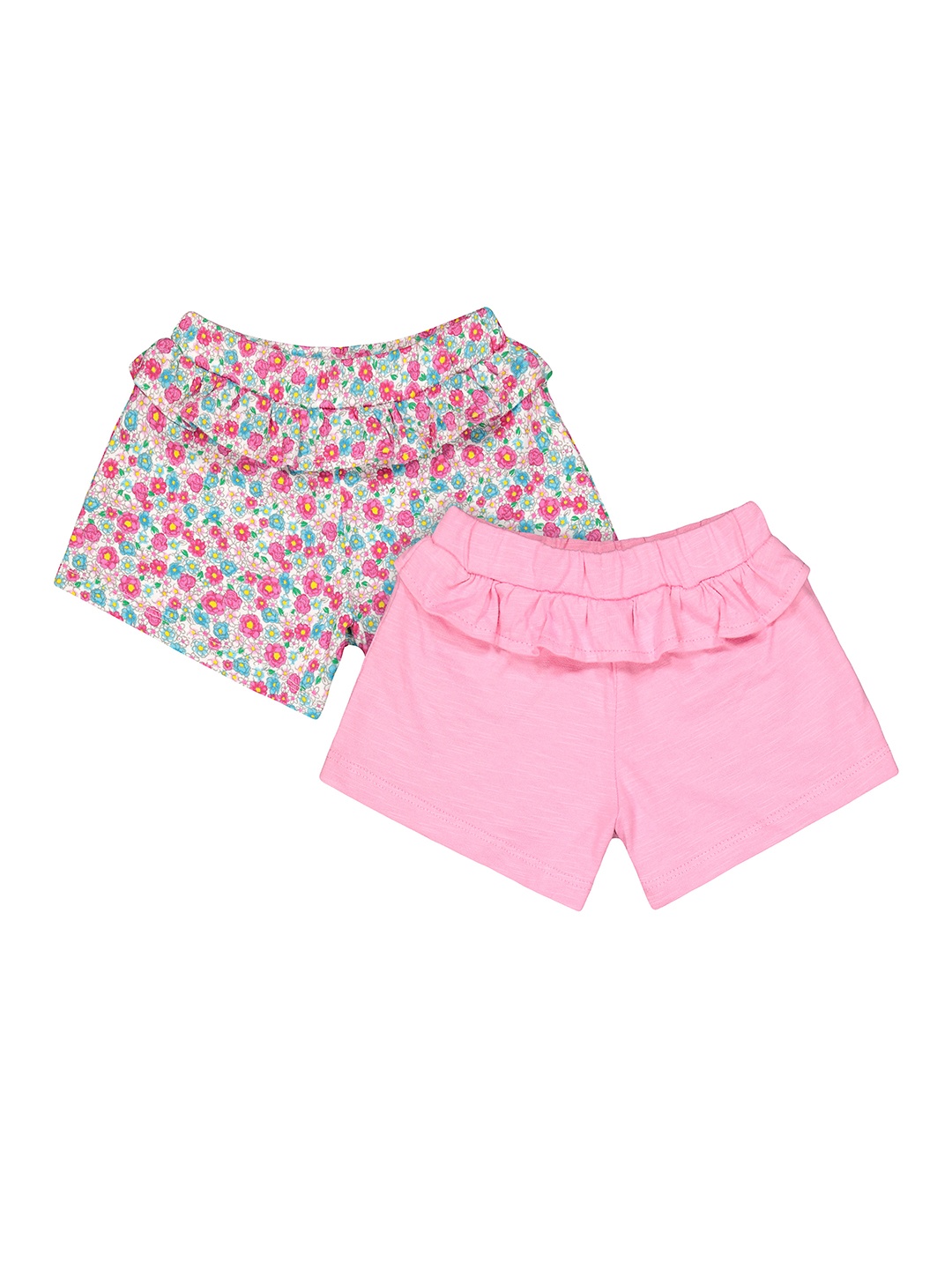 

mothercare Girls Pack of 2 Regular Fit Regular Shorts, Pink