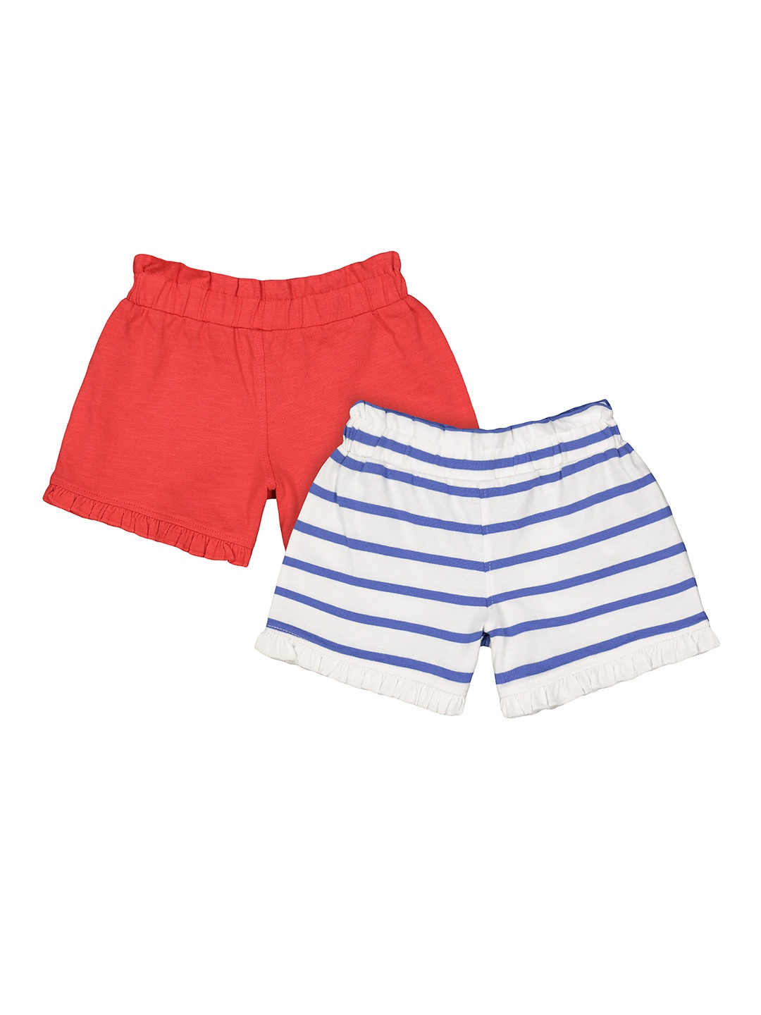 

mothercare Girls Pack of 2 Regular Fit Regular Shorts, White