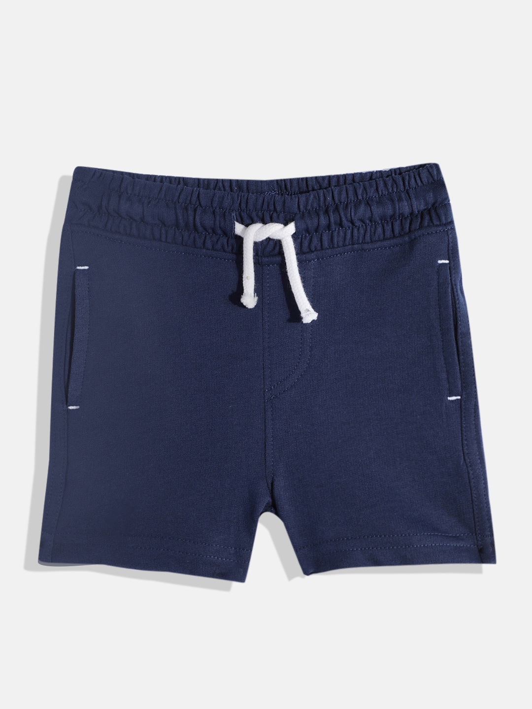 

mothercare Boys Solid Pure Cotton Regular Shorts, Navy blue