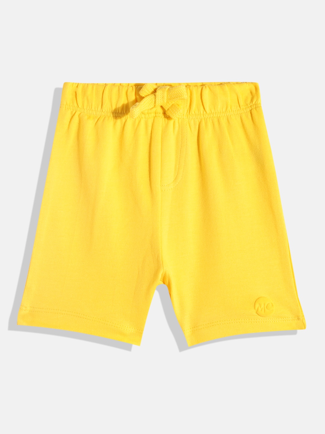 

mothercare Boys Solid Pure Cotton Regular Shorts, Yellow
