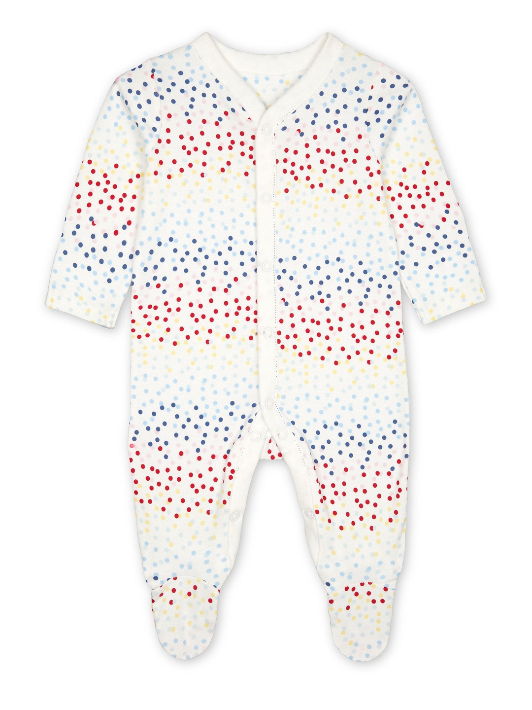 

mothercare Infant Girls White Printed Sleepsuit