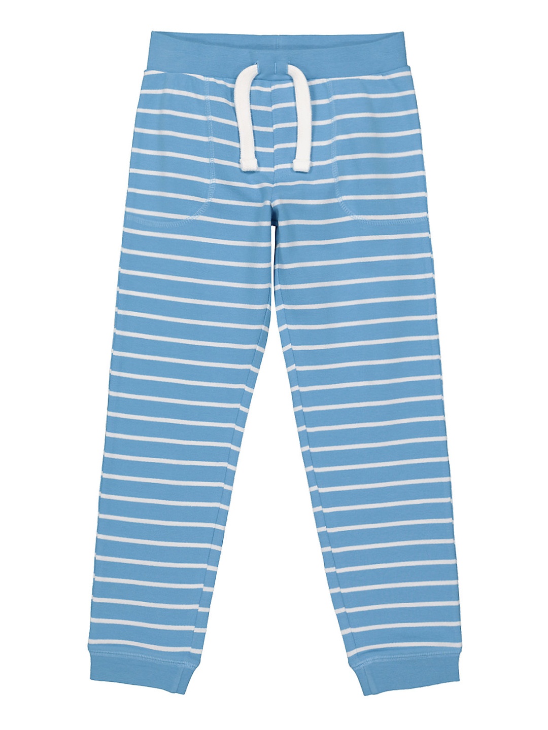 

mothercare Boys Blue Striped Ankle-Length Joggers