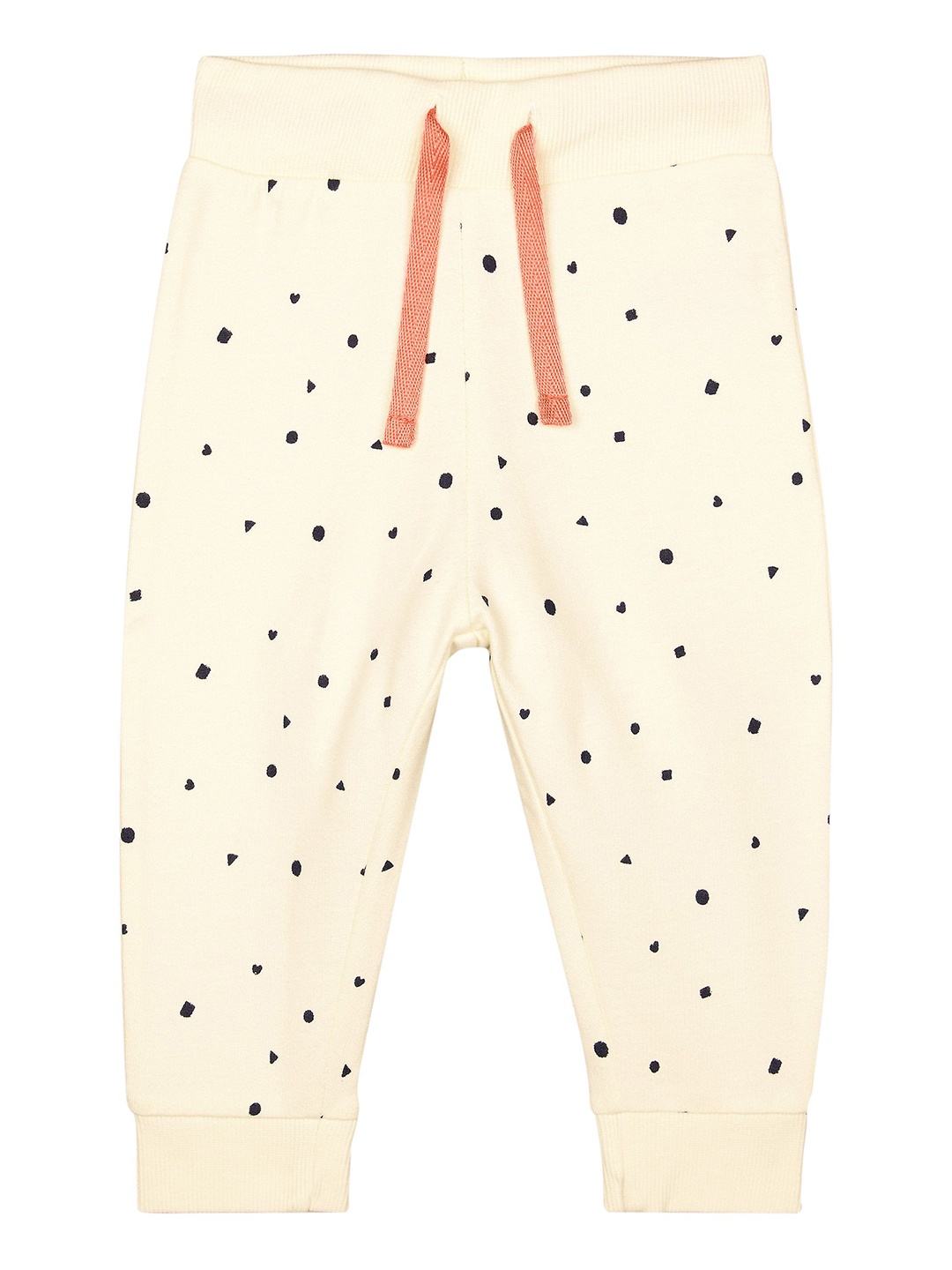 

mothercare Girls Yellow And Black Printed Ankle-Length Joggers