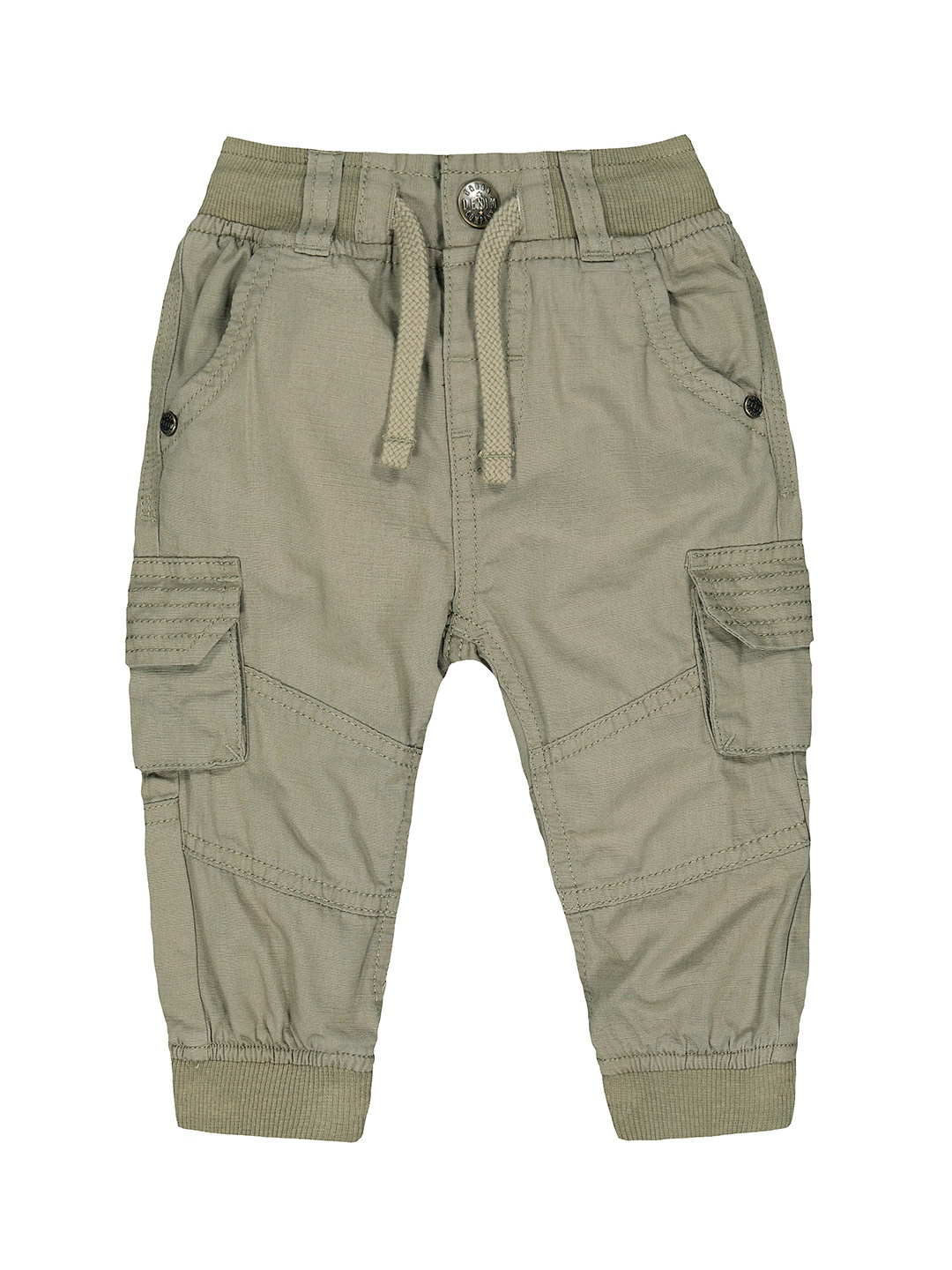 

mothercare Boys Khaki Solid Pure Cotton Cargos Trousers